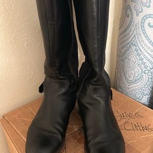Leather boots